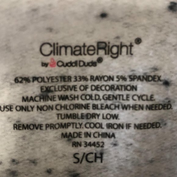 Cuddl Duds Climate Right womens fleece top white - Picture 6 of 6